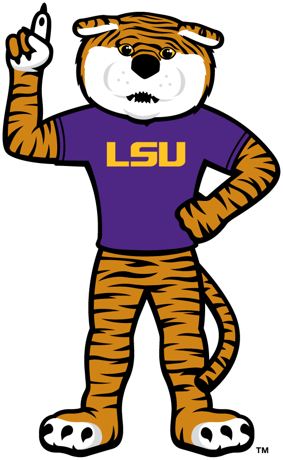 LSU Tigers 2014-Pres Mascot Logo 01 vinyl decal